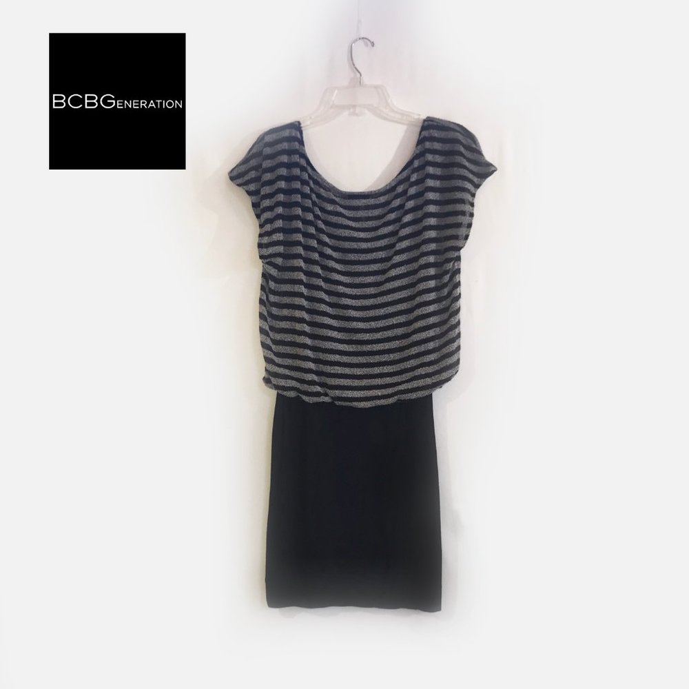 BCBGenaration GRAY & BLACK DRESS - Picture 6 of 6
